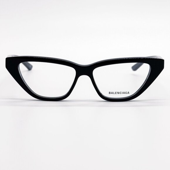 NEW BALENCIAGA EYEGLASSES BB0128O 001 CAT EYE BLACK WOMEN EYEWEAR BALENCIAGA - Picture 5 of 9